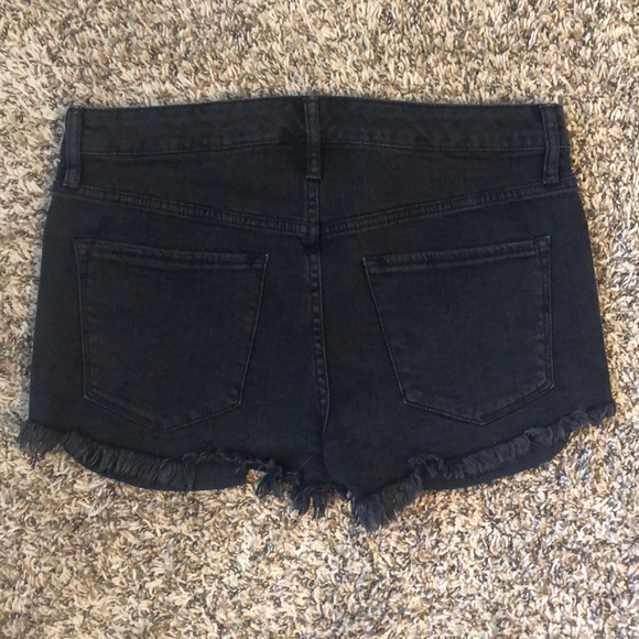 Black Jean Shorts - Picture 2 of 3